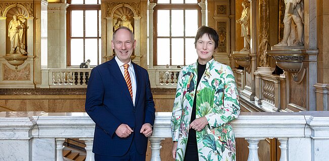 Generaldirektorin Dr. Katrin Vohland und kaufmännischer Geschäftsführer Mag. Markus Roboch © NHM Wien, Wilhem Bauer-Thell