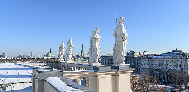 Dachansicht Winter, (c) NHM Wien, Christina Rittmansperger
