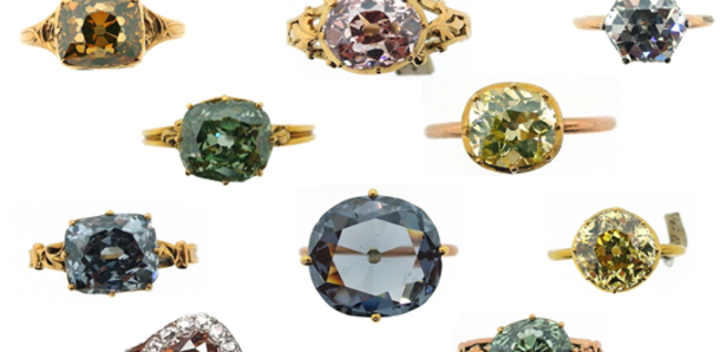 Historische Diamantringe aus dem NHM Wien, (c) 